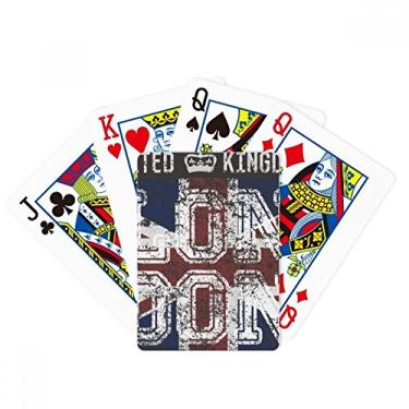 Imagem de DIYthinker Londres Reino Unido Inglaterra The Union Jack Flag Mark Poker Baralho Jogo de Mesa Presente