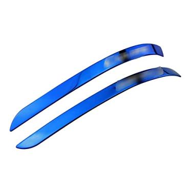 Imagem de BVAMOS 2 pçs/conjunto tiras de espelho retrovisor de carro anti-riscos guarnição compatível com Chevrlet Cruze Sedan Hatchback 2009-2015 Acessórios (Color : Blue)