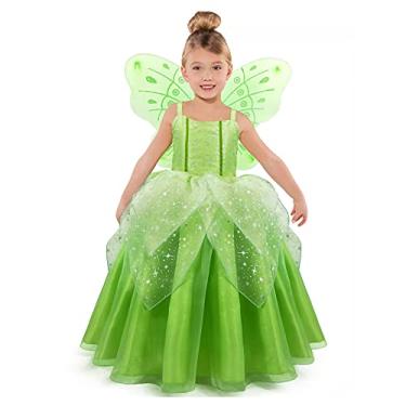 Imagem de MDYCW Princess Tinker Bell Costume for Toddler Girls, Birthday Party Fairy Dress Up, Special Occasion Dress with Wings