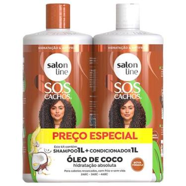 Imagem de Shampoo + Condicionador Salon Line Sos Coco Tratamento Profundo 1L