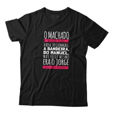Imagem de Camiseta Literatura Machado Guimaraes Jorje Amado Camisa Unissex - Est