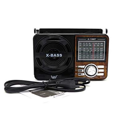 Imagem de Aparelho Receptor 9 Bandas AM/FM/SW1-7/USB/SD/TF Altomex (Marrom)