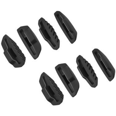Imagem de BLAZERBUCK Almofadas de nariz de substituição para óculos de sol Oakley Mercenary OO9424 - 2 pares pretos padrão + 2 pares de ponte baixa preto