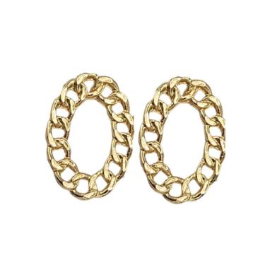 Imagem de Brinco Oval Corrente
