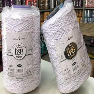 Imagem de Barbante B&B Branco 8 Fios 1kg/780mts BeB