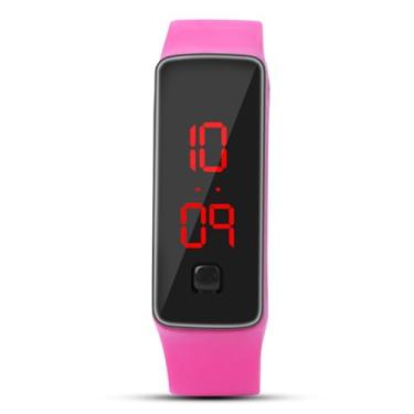 Imagem de Relógio Rastreador de Fitness LED à Prova d'água Yctze, Relógio de Pulso Esportivo Digital Com Pulseira de Silicone, Mostrador de 12 Horas, Smartwatch Eletrônico Masculino