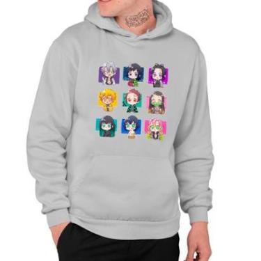 Imagem de Moletom Unissex Estampado Demon Slayer Chibi Personagens-Unissex