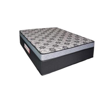 Imagem de Colchão Casal Molas Ensacadas Esmeralda Preto e Cinza 138x188x32cm