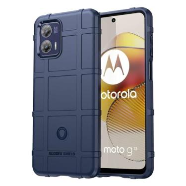 Imagem de Capas para Moto G73.Caso básico,Botão de pressão flexível / 360 ° Proteção completa,Escudo Rugged