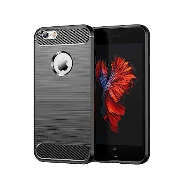 Imagem de Capas para iPhone 6S.Caso básico,Botão de pressão flexível / 360 ° Proteção completa,Anti-fingerpirnts