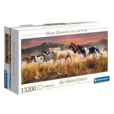 Imagem de Puzzle 13200 peças Cavalos Selvagens - Clementoni