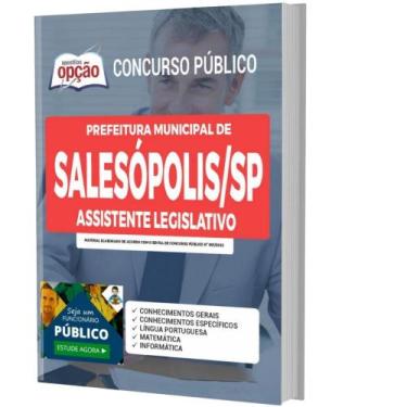 Imagem de Apostila Concurso Salesópolis Sp Assistente Legislativo - Apostilas Op