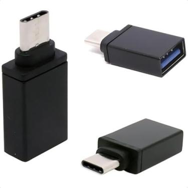 Imagem de Adaptador Usb Tipo C Para Usb Compatível com Mi, A1, S8, S9, Zenfone, Leeco, iPhone, Galaxy, conecte câmera, teclado, pendrive, mouse dentre outros, qualidade Premium Yecna (Preto)