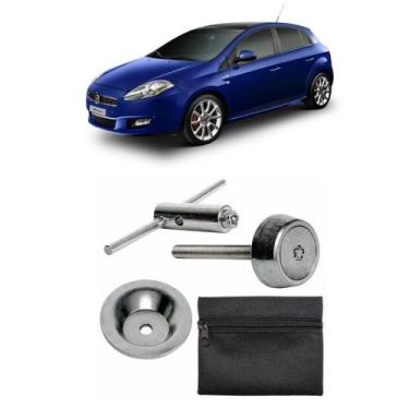 Imagem de Kit Parafuso Trava Antifurto Roda Estepe Original Fiat Bravo - MCGARD