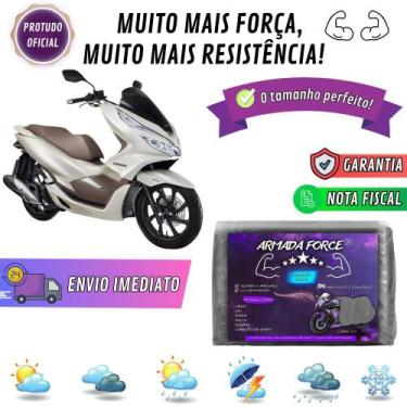 Imagem de Capa Pra Moto HONDA PCX 150 Sem Forro 100% Impermeável Armada Force Pr