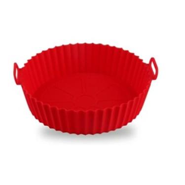 Imagem de Forma de Silicone Para Fritadeira Air Fryer Micro-ondas Forno - E-shop
