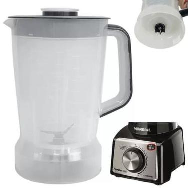 Imagem de Copo de Liquidificador  Mondial Turbo Inox L-1000 L-1200 Translucido  