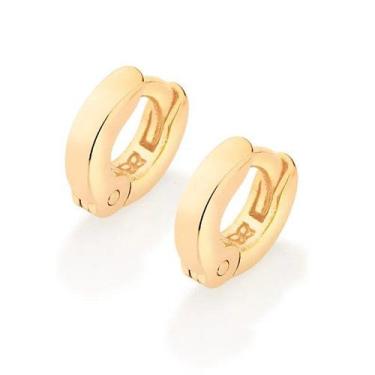 Imagem de Brincos banhado ouro 3x 24k 18k e 22k femininos argola pequenos romman
