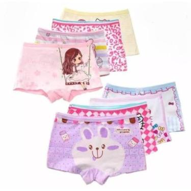 Imagem de Kit 12 Calcinha Boxer Infantil  0 a 10 anos 100% Algodão boxe short - 