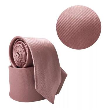 Imagem de Gravata Social Rose Risco Fino Padrinho Evento - Rpires