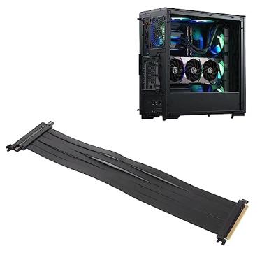 Imagem de Cabo Riser PCI-E 4.0 X16, ângulo Reto de 90 Graus de Alta Velocidade, Compatível Com RTX4090, RTX3090ti (50cm)