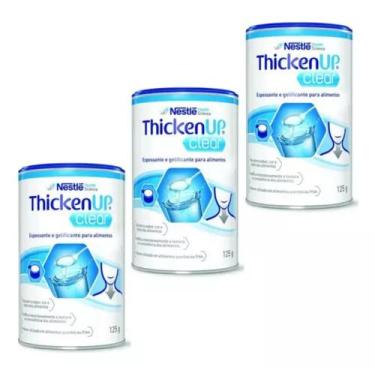 Imagem de Espessante Nestlé Resource Thicken Up Clear, Kit Com 3 Latas - Nestlé 