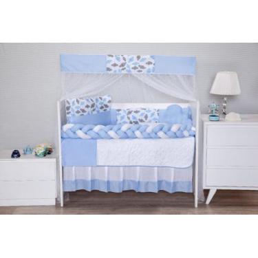 Imagem de Kit berço para quarto do bebê padrão/americano completo 11 peças - men