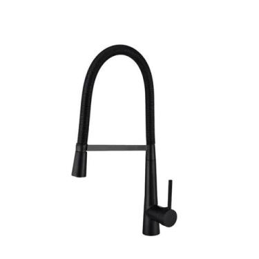 Imagem de Torneira Cozinha Gourmet Monocomando Preta - Alpes Metais, Preto