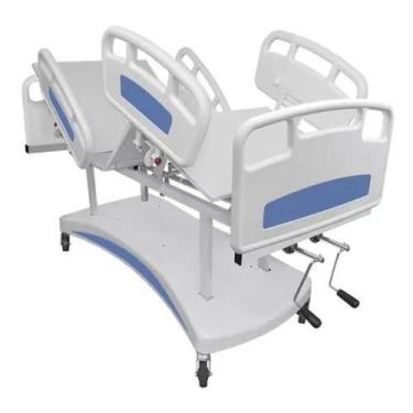 Imagem de Cama Hospitalar Manual Extra Luxo SupraSteel 2 Movimentos + Colchão D2