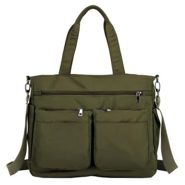 Imagem de Bolsa Feminina Sacola De Mão Espaçosa Yoga Esporte Faculdade Trabalho 