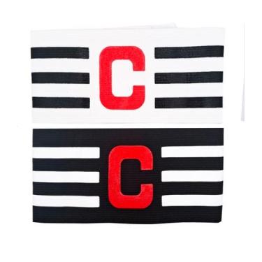 Imagem de Kit 2 Faixas de Capitão Tricolor Elástica e Ajustável - Estilo Boleiro