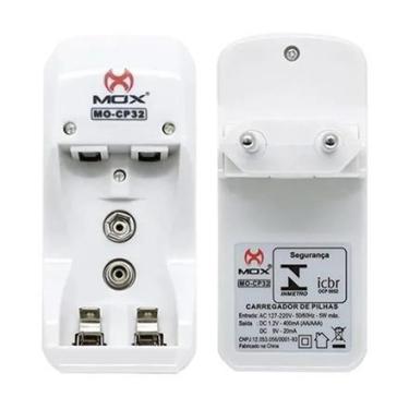 Imagem de Carregador de bateria mox mo-cp32 c/2-aaa 1000mah