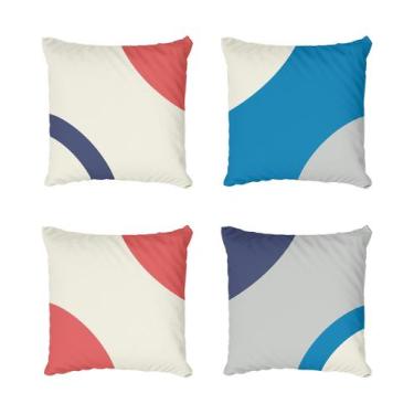 Imagem de Kit 4 Capas De Almofadas Decorativa Abstrato Requinte - Core Decore