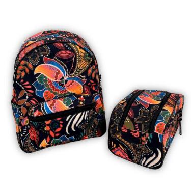 Imagem de Kit Mochila + Necessarie Urbana ABSTRATO - Estilo e Versatilidade em u