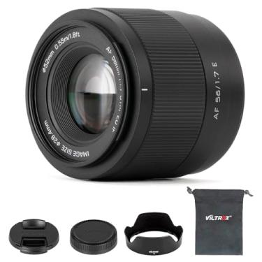 Imagem de VILTROX 56mm F1.7 E APS-C para Sony E-Mount, lente de foco automático STM para Sony E-Mount A6000 A6100 A6300 A6400 A6500 A6600 A6700 ZV-E10 FX30 ZC-E10II FX3 A7C A7SII A7III A7RIIl A7IV A7RIV A9