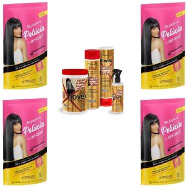 Imagem de Hene Gel Pelucia Preto Medio/Forte 04x180g Pouch/Bisnaga+Brilho Magico