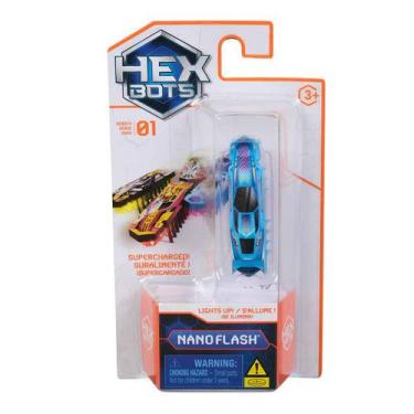 Imagem de Brinquedo Robo Sensorial Nano Flash Azul e Rosa - Hexbots - Hexbug