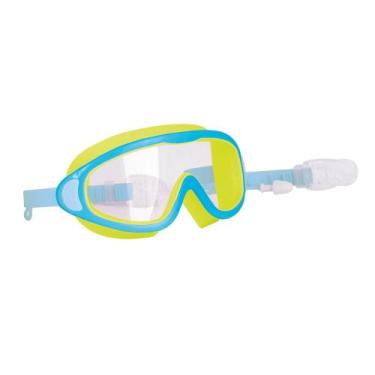 Imagem de Óculos de Natação Antiembaçante Infantil com Protetor de Ouvido - Azul