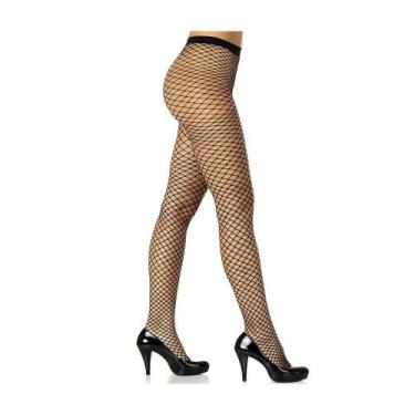 Imagem de Meia Calça Preta Trend Arrastão Loba by Lupo, Tamanho único, Preto