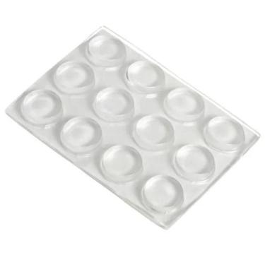 Imagem de Batente Silicone Auto Colante Para Moveis, Vidro e eletronicos Cartela