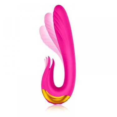 Imagem de Vibrador com Estimulação Clitoriana com Duplo Motor em Silicone Cirúrg