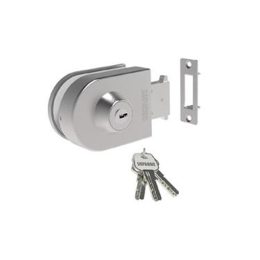 Imagem de Fechadura Inox Para Vidro/alvenaria De Pressão Correr Va 157 - Soprano
