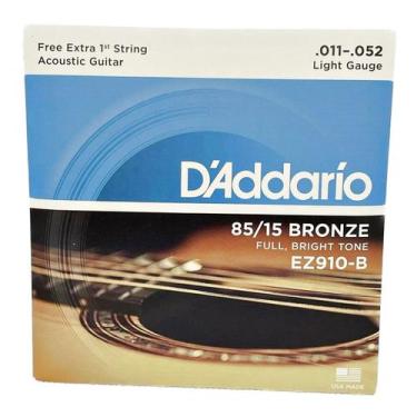 Imagem de Cordas 011 Daddario Violão EZ910-B Aço Bronze Original 85/15 - Daddari
