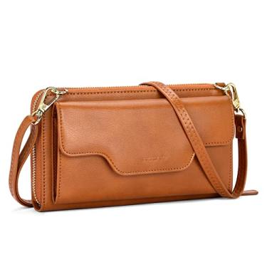 Imagem de nuoku Bolsas de ombro femininas pequenas, bolsas de mão para mulheres com porta-cartão de crédito, 0 - marrom