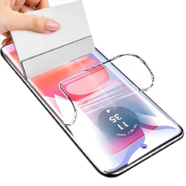 Imagem de YiiLoxo Película protetora de tela de hidrogel compatível com Motorola Edge 50 Pro, película protetora de TPU flexível [sem vidro] [alta sensibilidade] [HD transparente] [suporte a impressões