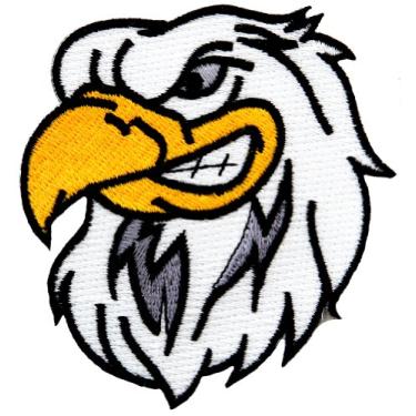 Imagem de Bald Eagle Embroidered Patch American Patriotic Iron-On Bird Emblem