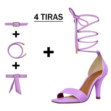 Imagem de Sandália Troca Tira Salto Alto Fino Luiza Sobreira Lilás Mod. 2136-2