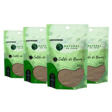 Imagem de Kit 4 Tempero Caldo de Bacon Sabor Marcante Premium Pouch 50g - Natura