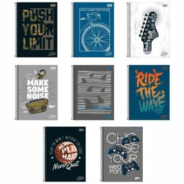 Imagem de Caderno universitário Capa Dura 96 folhas espiral- Kit 20un - Lynx