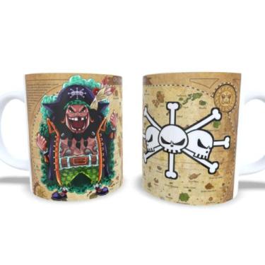 Imagem de caneca de porcelana One Piece- Barba Negra - Nebullosa